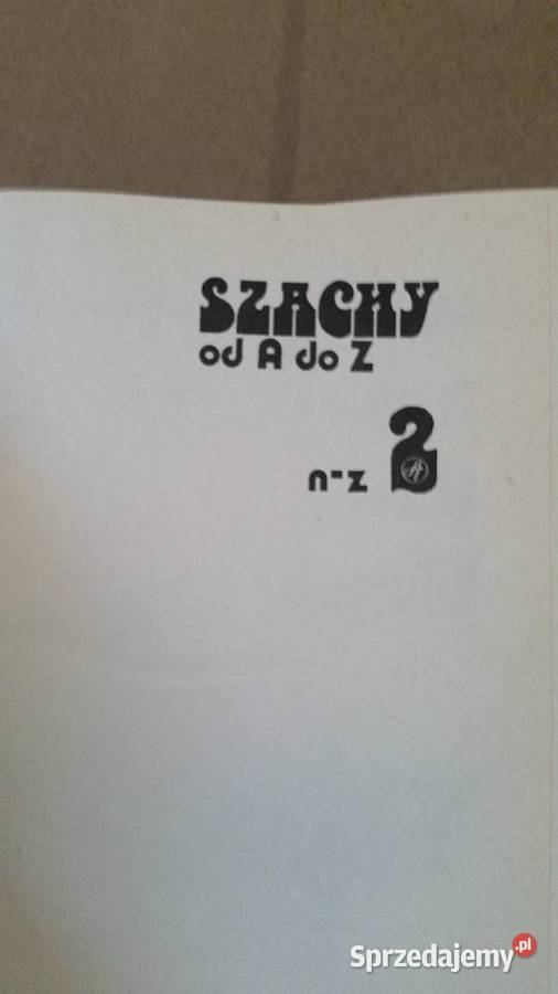 Szachy A do Z Władysław Litmanowicz Jerzy Puławy sprzedam