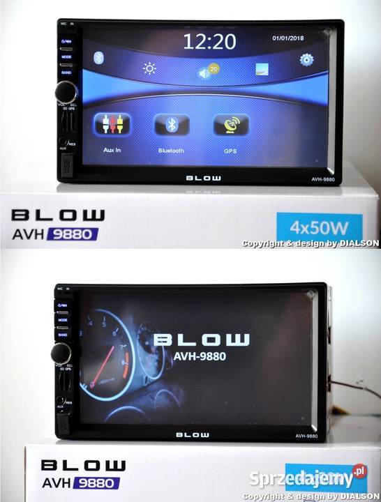 RADIO SAMOCHODOWE BLOW 2DIN NAWIGACJA MAPA