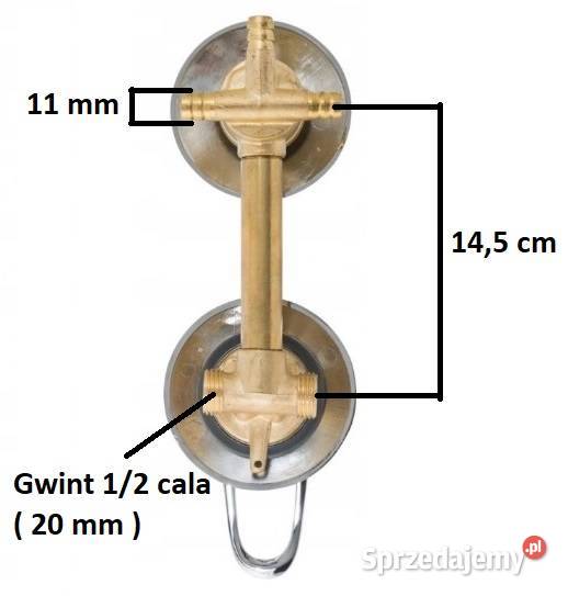 Bateria do kabiny z hydro 3 funkcje 145 Aquasan śląskie Katowice