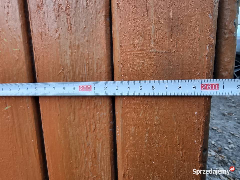 Drewniane drzwi GARAŻOWE 260 x204 zamki 3 Kraków sprzedam