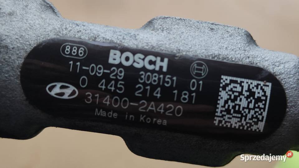 Listwa wtryskowa Hyundai I40 17 CRDI 314002A420 mazowieckie Zwoleń sprzedam