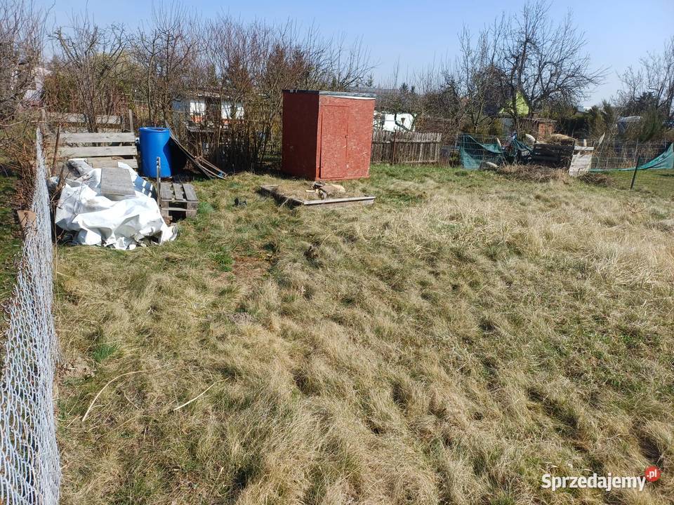 Działka ROD ogródek rekreacyjny na sprzedaż siatka Oława