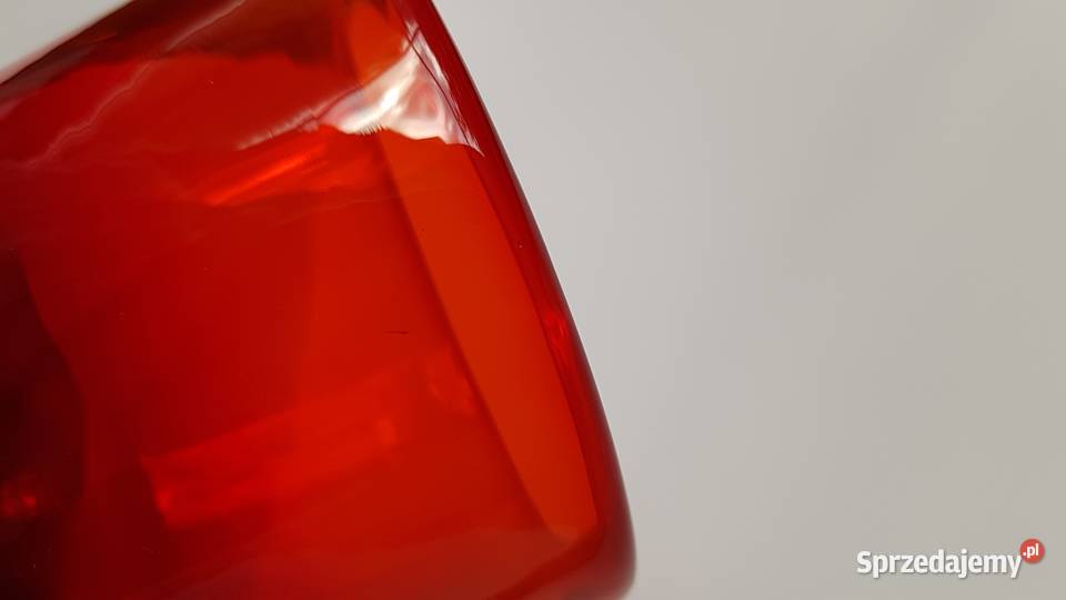 Wazon Horbowy Huta Sudety szkło PRL Porcelana i szkło śląskie Dąbrowa Górnicza