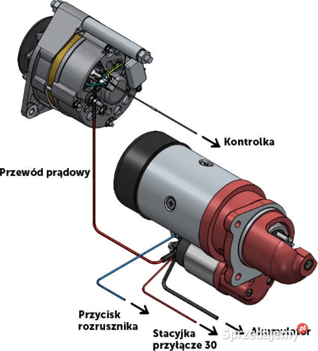 ALTERNATOR C360 14V 45A Instalacja C360 8409 Hydraulika Solec Kujawski