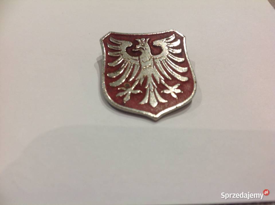 Odznaka Przypinka Metalowa ORZEŁ W TARCZY STARA Nowa Sól sprzedam