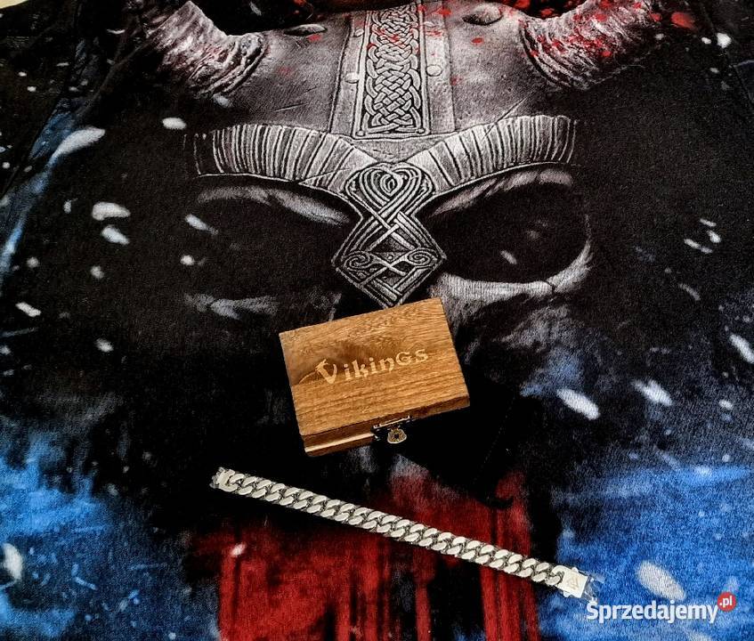 masywna stalowa bransoletka Vikinga Valknut mazowieckie