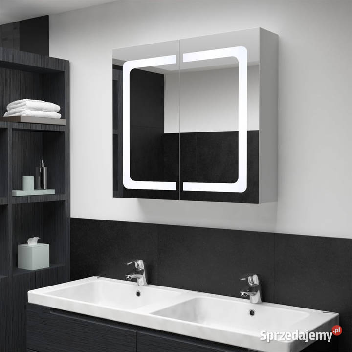 Szafka łazienkowa z lustrem i LED 80x122x68 Warszawa sprzedam