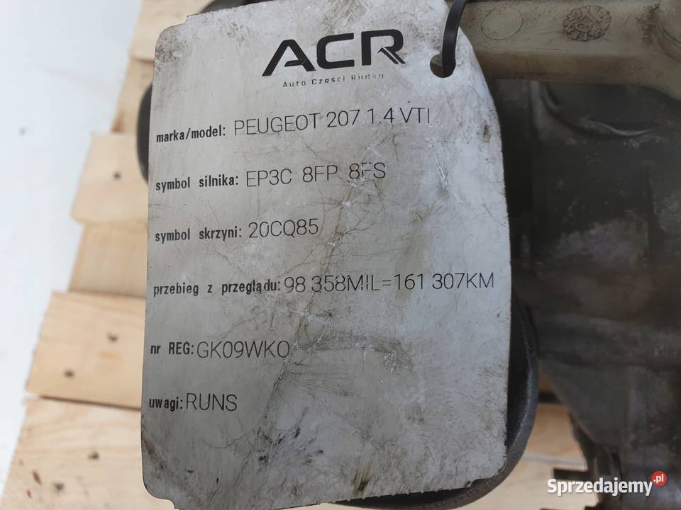 Peugeot 207 14 VTI SKRZYNIA BIEGÓW manualna lubelskie Janów