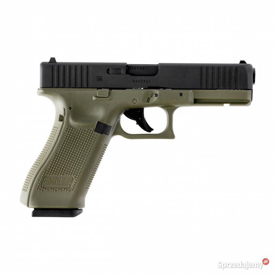 Pistolet wiatrówka Glock 17 gen 5 45 mm zielony Przyłęki