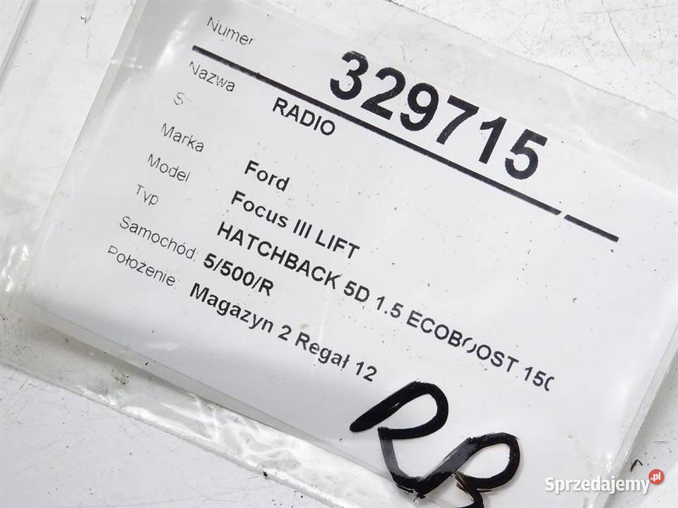RADIO FORD FOCUS III F1BT18C815GAM ODTWARZACZ