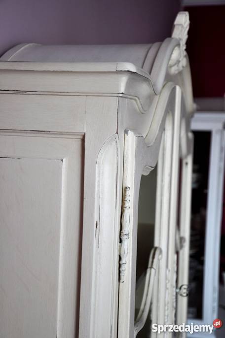 Witryna ludwikowska shabby chic malowana kolor e 190cm Poznań