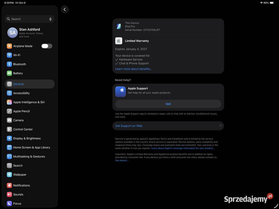 Apple iPad Pro 13 M5 512GB klawiatura ESR nowy Wrocław
