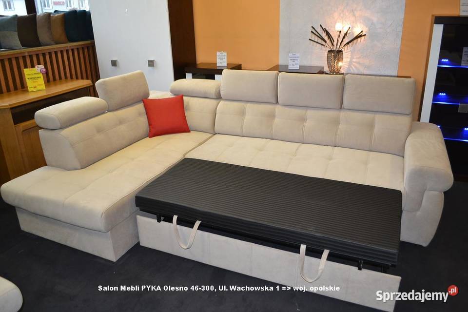 Nowy Narożnik 190x280 ATLANTA Tkanina Zmywalna Narożniki