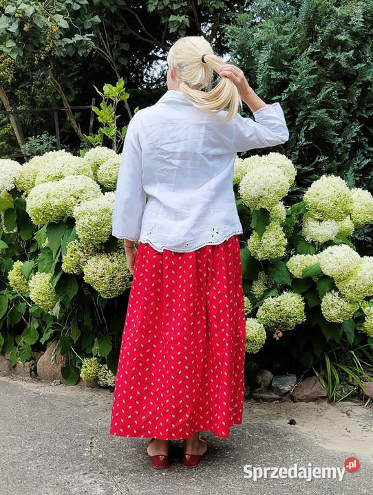 Lniana koszula Per Una MS L 40 biała folk retro Szczecin sprzedam