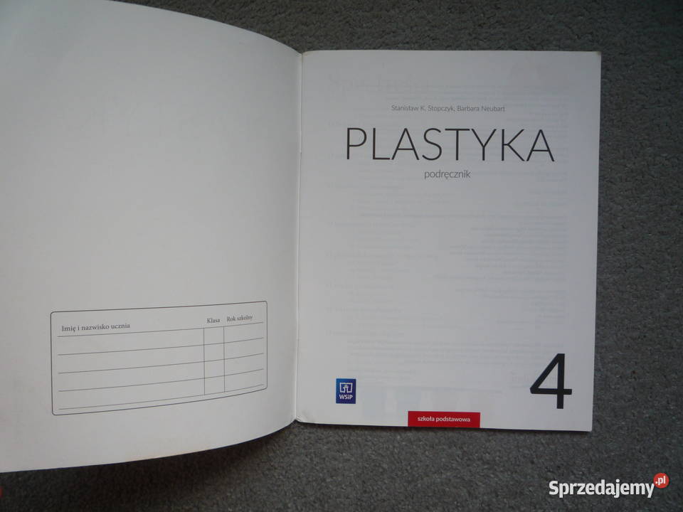 Plastyka 4 Podręcznik Klasa 4 WSiP Stopczyk Szczecin
