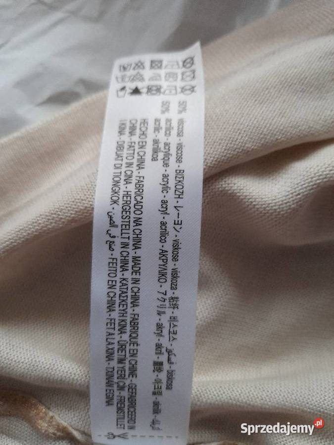 Bluzka Kolor złoty XXL krótki Warszawa