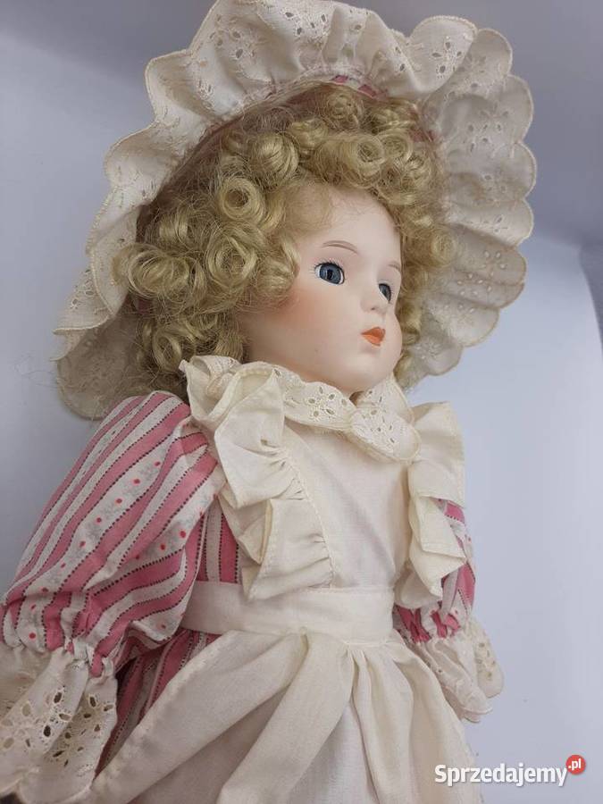 Przepiękna kolekcjonerska lalka porcelanowa Antyki Inowrocław
