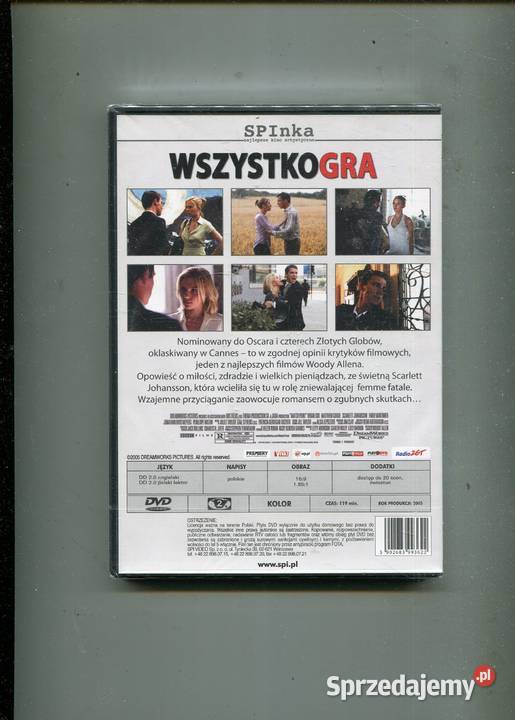 Wszystko gra Film DVD zafoliowany NOWY Szczecin