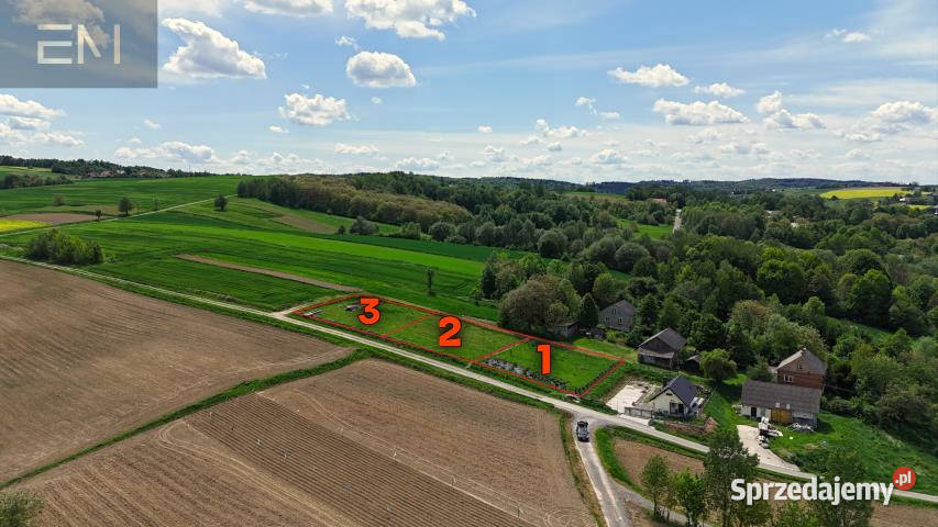 Grunt 940m2 Wiśniowa budowlana podkarpackie