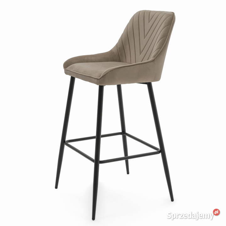 Ciemnobeżowy Hoker Tapicerowany Vasto Wysyłka 49cm Tarchały Małe