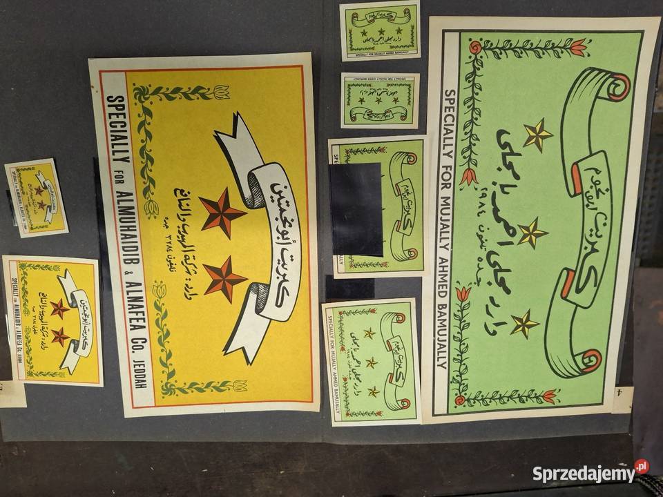 Etykiety zapałczane klaser Brzeg Dolny sprzedam