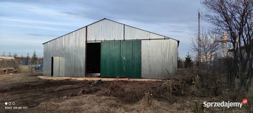 I43 OCYNKOWANY Garaż Blaszany Przesuwna Brama 110m2 Hajnówka sprzedam