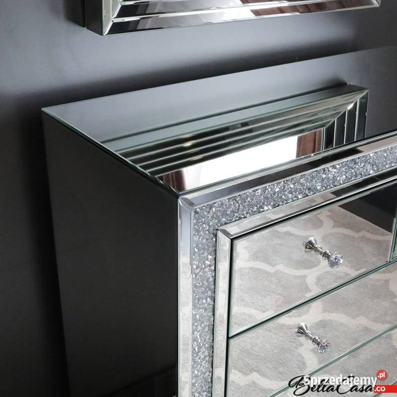Komoda Szklana Glamour Biurko Toaletka Lustrzana Warszawa sprzedam