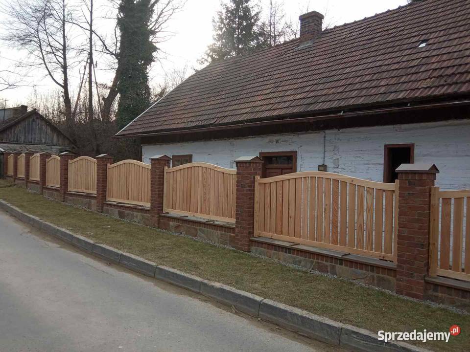 Przęsło drewniane model P1 ogrodzenie Stanpor Ogrodzenia i bramy Stalowa Wola