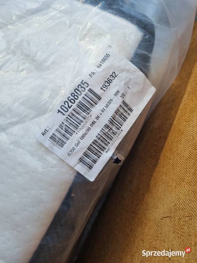 Materac Żelowy 100 x 200 NOWY Gruby porządny z dolnośląskie Dzierżoniów
