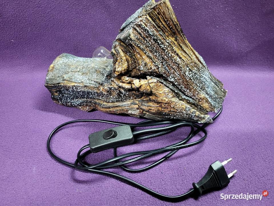 Lampka hand made z drewna unikatowa dekoracja małopolskie Zakliczyn