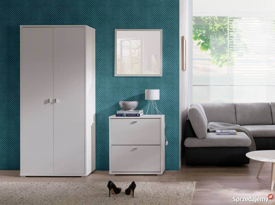 NOWOCZESNY ZESTAW MEBLI DO PRZEDPOKOJU BIAŁY 85cm dolnośląskie Wrocław