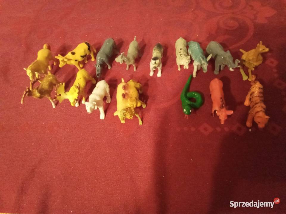 Figurki małe zwierzęta safari dzikie Warszawa