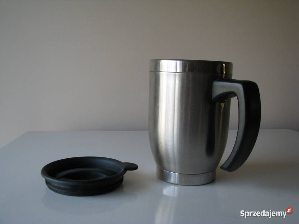 Stalowy kubek termiczny Termite z pokrywką