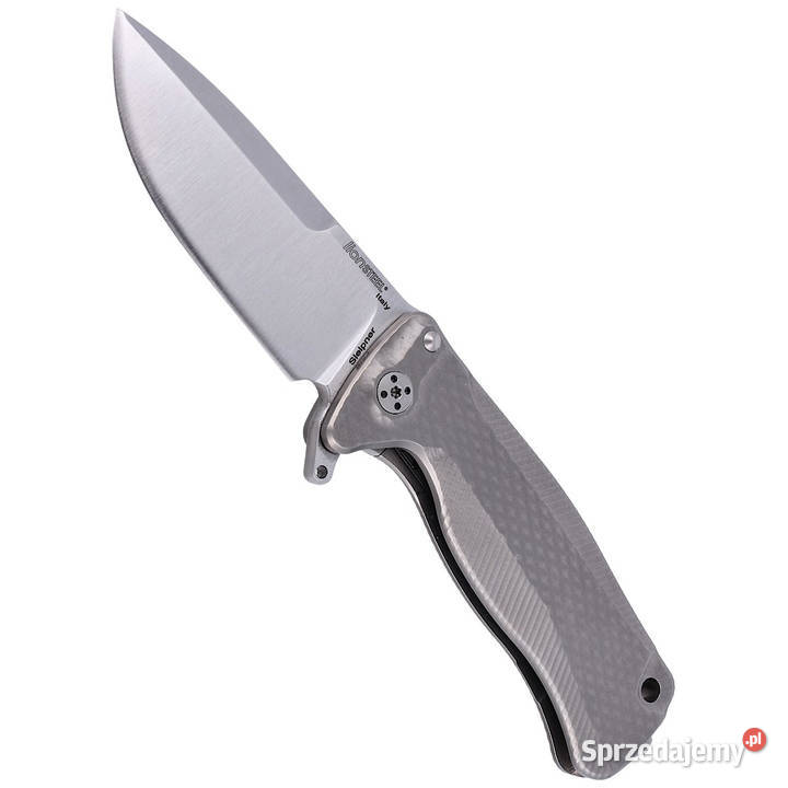 Nóż składany LionSTEEL SR22 Grey Titanium Satin mazowieckie