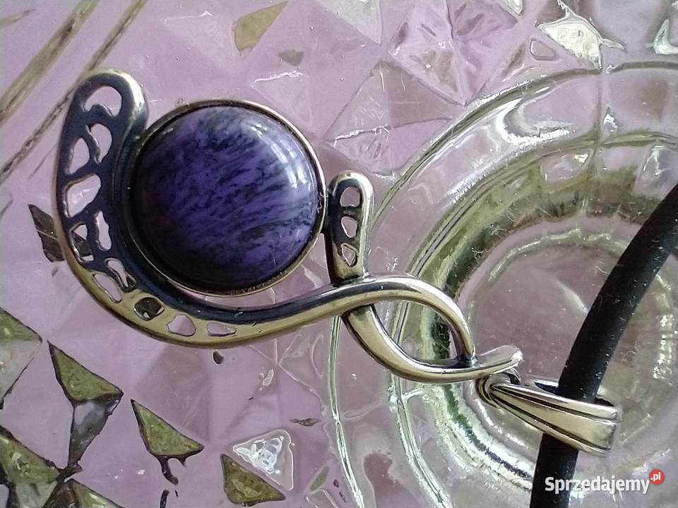 Autorski wisior srebro 925 naturalny kamieniem Łódź