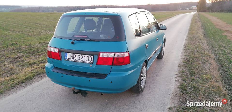 Kia Carens BezynaGaz 18 piekny niebieski kolor komputer pokładowy Zamość