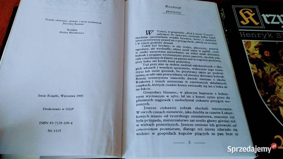 Krzyżacy 12 Henryk Sienkiewicz KOMPLET Gdańsk sprzedam