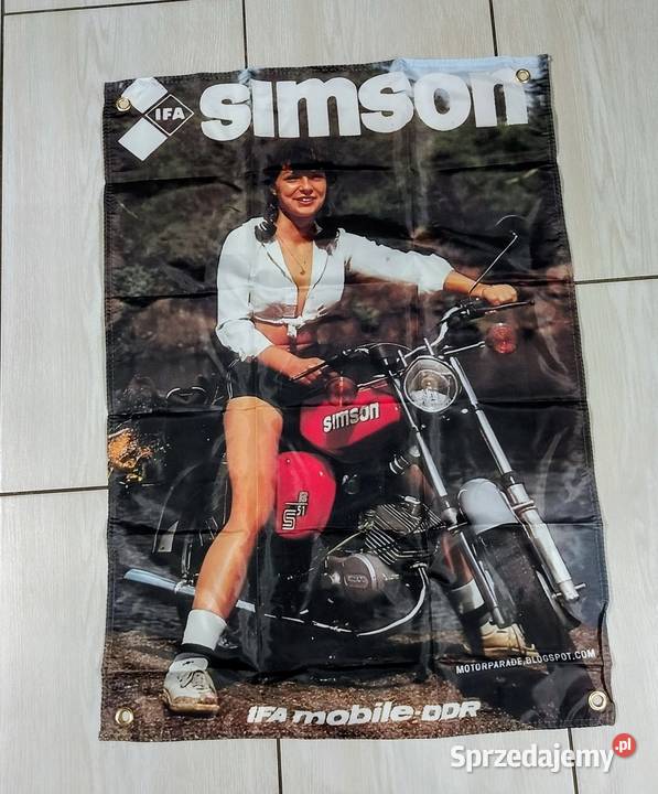 Baner 90x60 mocny materiał BSAbenelli KTM Simson Gniezno sprzedam