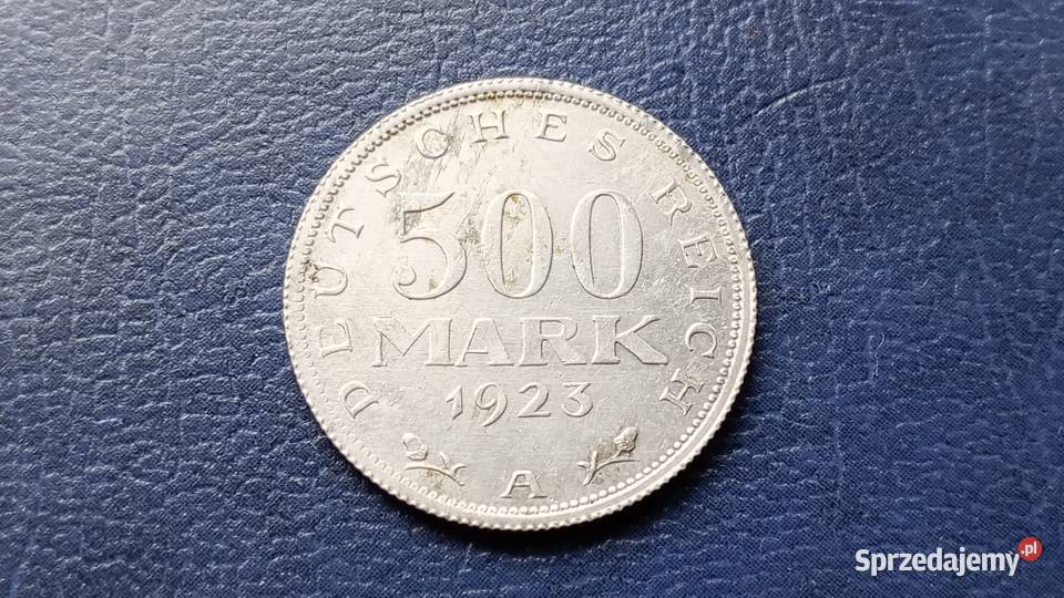 Stare monety 500 marek 1923 Niemcy Lesko