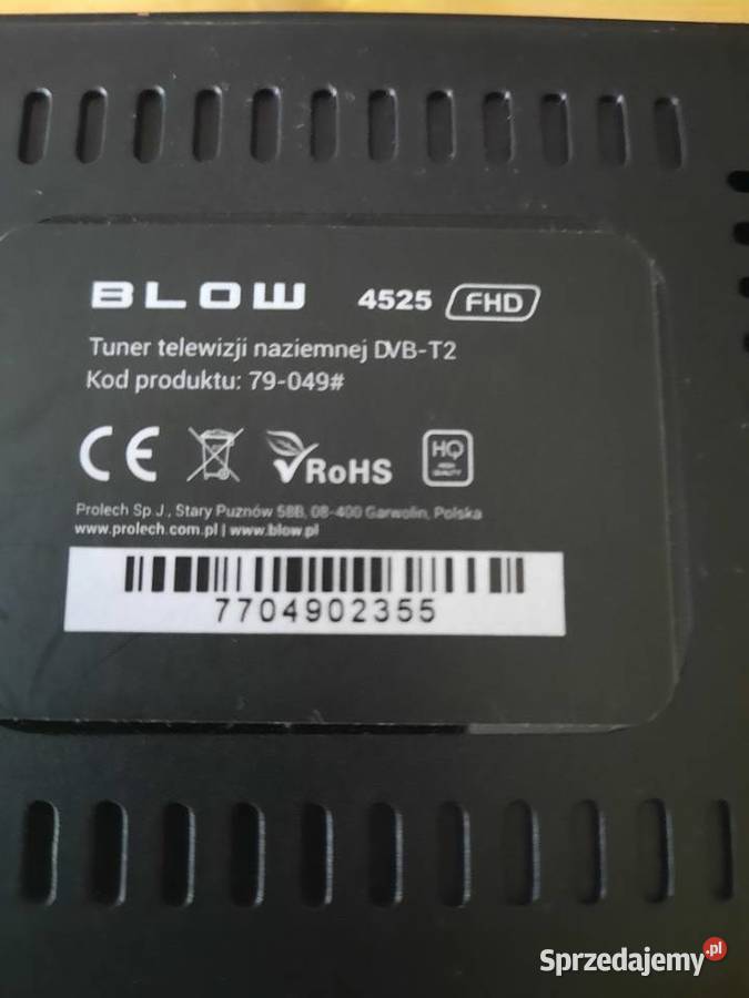 Dekoder dvbt2 Blow tuner Wołomin