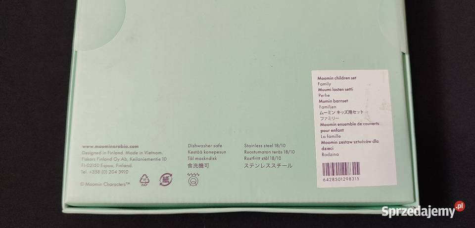 MUMINKI sztućce dzieci Rodzina zestaw 4 el Jasień sprzedam