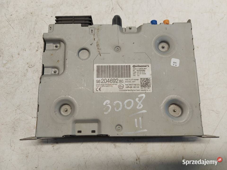 PEUGEOT 3008 II Radio nawigacja navi 9820469280