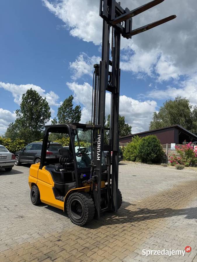 wózek widłowy HYUNDAI 33D9E Kubota 3000 Triplex diesel łódzkie Działoszyn