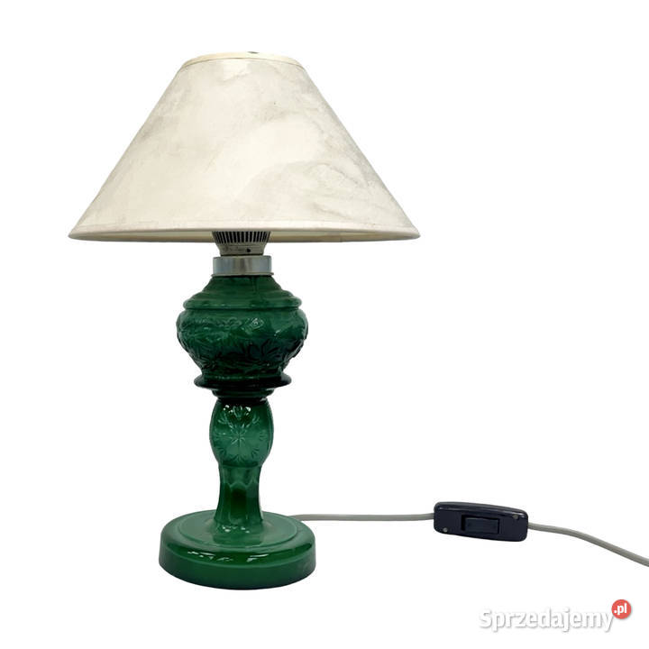 Lampa stołowa ze szkła malachitowego Warszawa