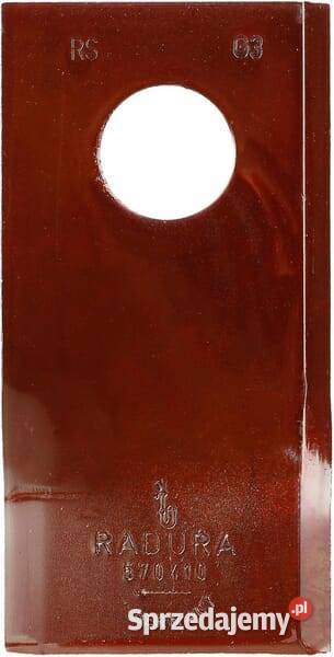 Nożyk kosiarki rotacyjnej prawy 93x47x3 mm otwór małopolskie sprzedam