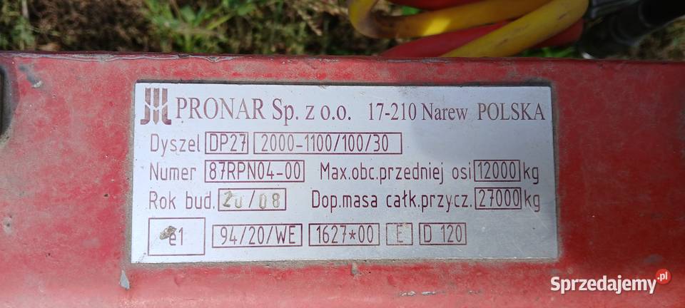 zaczep dyszel pronar kujawsko-pomorskie