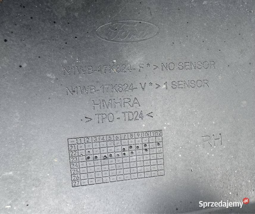 Narożnik listwa zderzaka tył prawy Ford ranger V Sieraków sprzedam