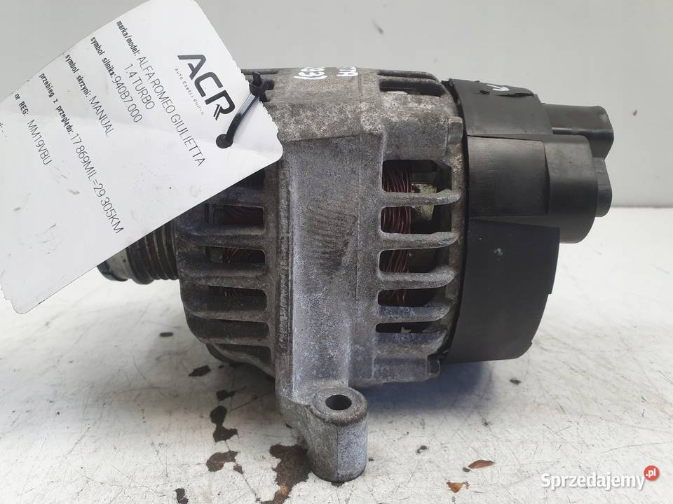 ALTERNATOR Alfa Romeo Giulietta 14 T DENSO Rudka sprzedam