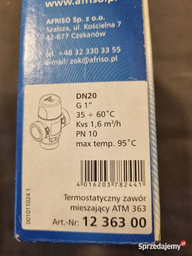 Zawór mieszający termostatyczny Afriso 1 gz Sępólno Krajeńskie
