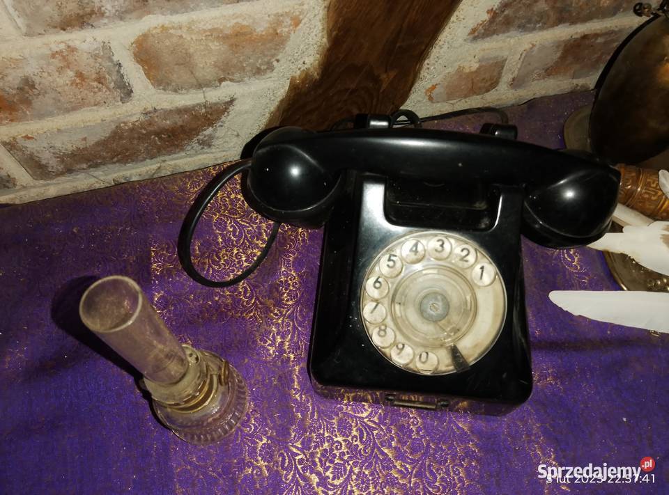 Telefon i lampka naftowa lubuskie Gniewoszyce